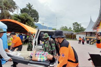 BPBD Agam gelar simulasi bencana Gunung Marapi meletus
