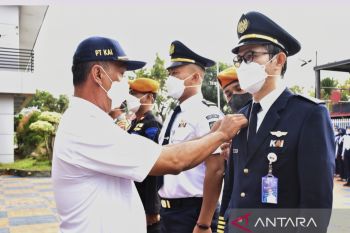 PT KAI Divre IV Tanjungkarang gelar pasukan Angkutan Natal 2022 dan Tahun Baru 2023