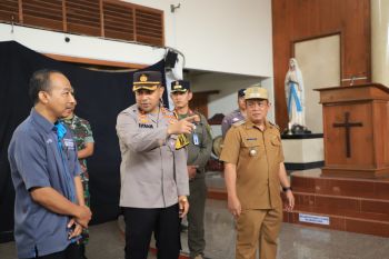 Pejabat Pemkab Bantul pantau persiapan perayaan Natal
