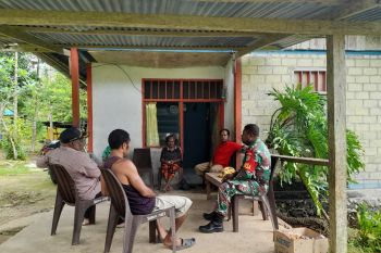 Koramil Biak Timur-Bamuskam berkoordinasi bahas keamanan