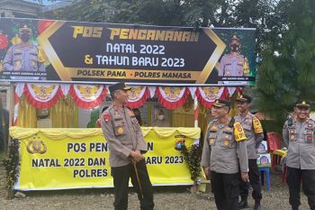 Kapolda Sulbar cek kesiapan pos pengamanan Natal dan Tahun Baru 2023 di Mamasa
