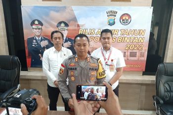 Polres Bintan selesaikan 112 kasus pidana sepanjang 2022