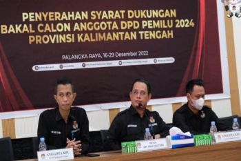KPU Kalteng mulai verifikasi administrasi 12 berkas bakal calon DPD