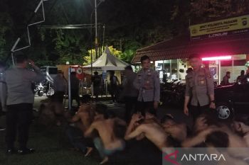 Puluhan pelaku tawuran dicokok polisi