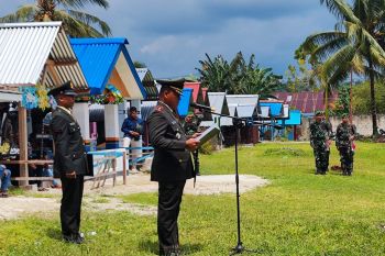 Dandim 1708/BN pimpin upacara pemakaman militer
