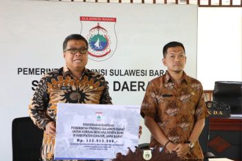 Pemprov Sulbar beri bantuan kepada korban gempa bumi Cianjur