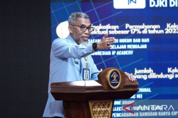 Jumlah permohonan KI Indonesia masuk 10 besar tertinggi negara berkembang