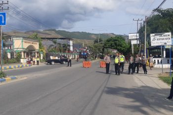 Aktivitas masyarakat di Kota Sentani Papua sempat lumpuh