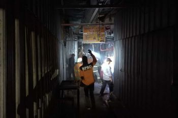 Sejumlah kios di Pasar Relokasi Kota Batu terbakar