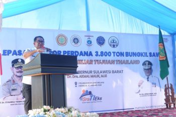 Sulawesi Barat ekspor 3.800 ton bungkil sawit ke Thailand
