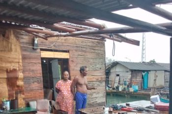Angin kencang sapu atap enam rumah warga di Lingga dan Bintan