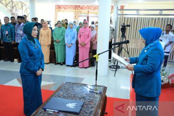 Raudhatul Lantik Sonie menjadi Pj Ketua PKK HSU