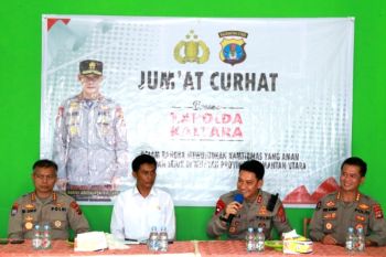 Polda Kaltara gelar "Jumat Curhat" di Desa Bumi Rahayu