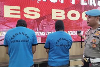 Dua "wartawan bodong" pemeras di Bogor terancam sembilan tahun penjara