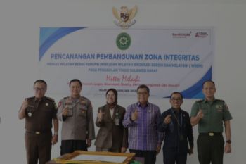 Sulbar mendorong WBK dan WBBM diwujudkan dalam budaya kerja
