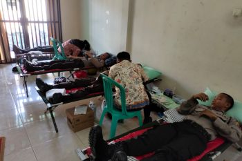 Polres Sumbawa menggelar donor darah