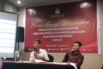 KPU Sulsel mulai menata Dapil Pemilu 2024