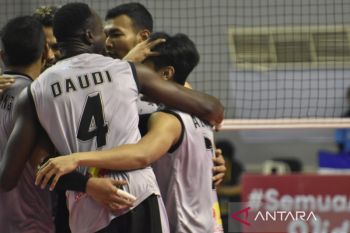 Tim bola voli putra Jakarta Bhayangkara Presisi juara putaran pertama Proliga 2023