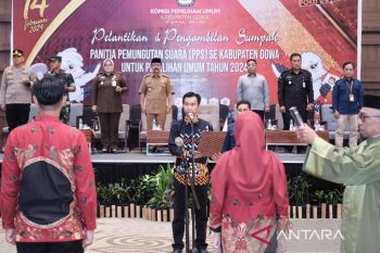 KPU Gowa melantik 501 tenaga ad hoc PPS