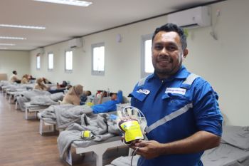 Peringati bulan K3, DSLNG kembali gelar donor darah