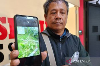 Petani Waduk Jatibarang Semarang lapor polisi
