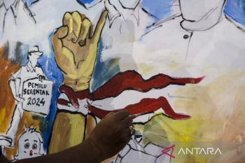 Festival Mural Pemilu kondusif di Bandung
