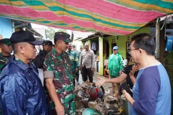 Pangdam XIII/Merdeka pastikan penanganan banjir di Bailang Manado