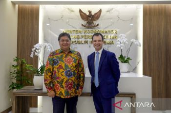 Airlangga dan Menteri Ekspor Inggris bahas ekonomi digital