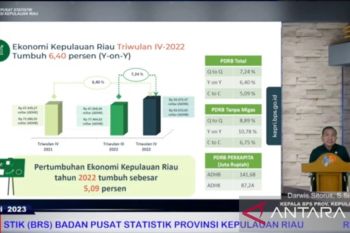 Perekonomian Kepri tahun 2022 tumbuh 5,09 persen