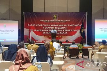 Kemenkumham Sumbar gelar rapat matangkan harmonisasi produk hukum daerah