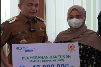 Palu serahkan santunan BPJS kepada keluarga atlet meninggal