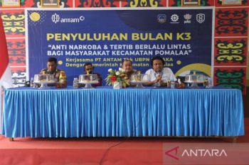 Antam libatkan BNN dan Polres gelar penyuluhan Narkoba