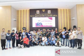 Kapolres OKU ajak insan pers jaga independensi di tahun politik