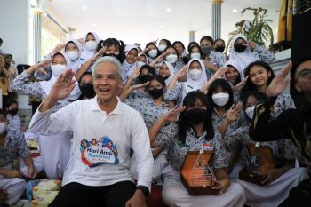Pelajar SMP belajar kebhinekaan dan Pancasila bersama Ganjar