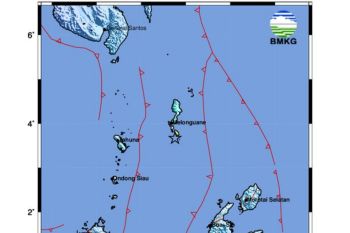 Gempa magnitudo 6.0 guncang Melonguane Sulut