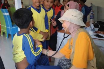 Pemprov Lampung menggelar pemeriksaan kesehatan gratis bagi nelayan