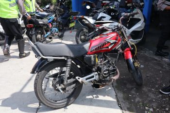 Polres Bantul jaring puluhan motor berknalpot tidak standar