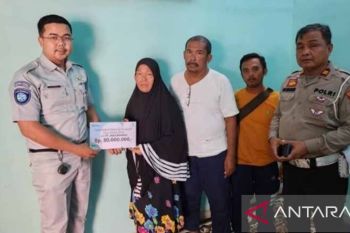 Satu keluarga tewas kecelakaan di Palembang terima santunan  Rp100 juta
