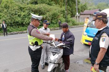 Sebanyak 246 pengendara terjaring razia lalu lintas di Lampung Barat