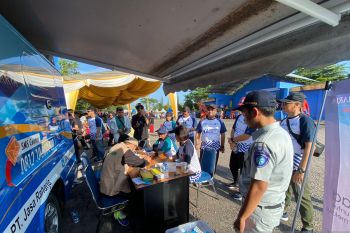 Meriahkan Jalan Sehat HUT BUMN ke-25, Jasa Raharja Babel Gelar Pemeriksaan Kesehatan Gratis