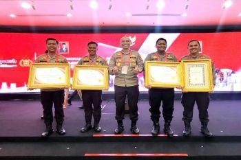 Empat satker Polda Kalteng raih penghargaan dari Kemenpan-RB