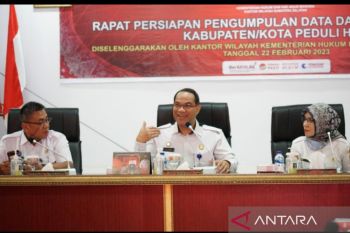 Kemenkumham Sumsel mendorong pemda wujudkan kabupaten kota peduli HAM