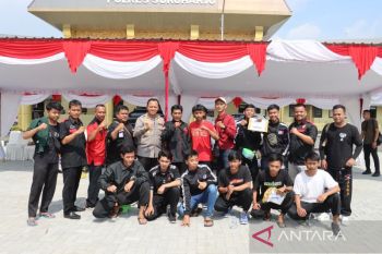 Belasan perguruan silat di Sukoharjo berkumpul di polres