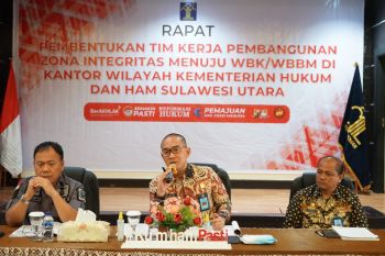 Kakanwil Kemenkumham minta jajaran berperan wujudkan zona integritas