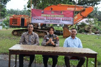 Polres Pasaman Barat tangkap pelaku tambang emas ilegal