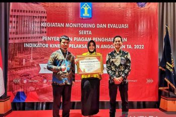 Kemenkumham Sumsel raih penghargaan terbaik ke-3 kinerja pelaksanaan anggaran 2022