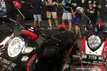 Polisi sita belasan sepeda motor terkait Judi balapan liar di Makassar