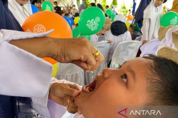 1,1 juta anak di Aceh telah diimunisasi polio dosis kedua