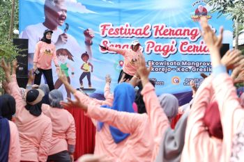 Relawan Mak Ganjar Jatim komitmen tak berhenti ajak pola hidup sehat