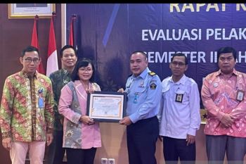 Kantor Perbendaharaan berikan penghargaan ke  Kemenkumham Sumsel